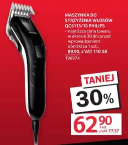 Selgros Maszynka do strzyżenia włosów Philips QCS115/15 oferta