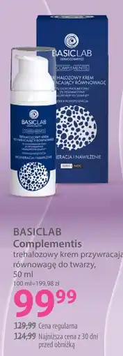 Hebe BASICLAB Complementis trehalozowy krem przywracający równowagę do twarzy oferta