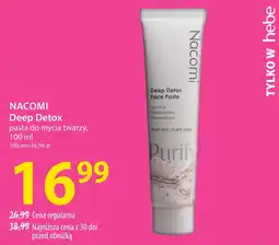 Hebe NACOMI Deep Detox pasta do mycia twarzy oferta