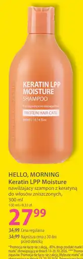 Hebe Hello, Morning Keratin LPP Moisture nawilżający szampon z keratyną do włosów zniszczonych oferta