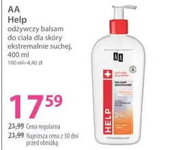 Hebe AA Help odżywczy balsam do ciała dla skóry ekstremalnie suchej oferta