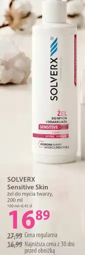 Hebe SOLVERX Sensitive Skin żel do mycia twarzy oferta