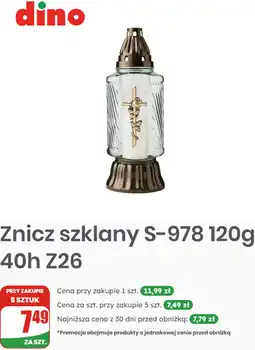 Dino Znicz szklany S-978 120g 40h Z26 oferta
