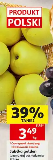 Auchan Jabłka golden oferta