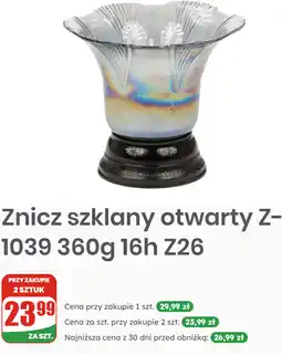 Dino Znicz szklany otwarty Z-1039 360g 16h Z26 oferta