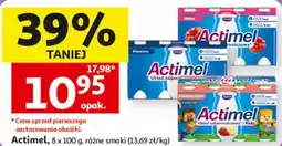 Auchan Actimel, 8 x 100 g, różne smaki oferta