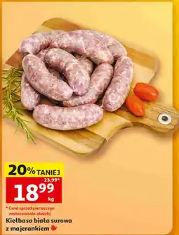 Auchan Kiełbasa biała surowa z majerankiem oferta