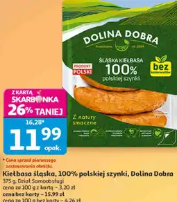 Auchan Kiełbasa śląska, 100% polskiej szynki, Dolina Dobra oferta
