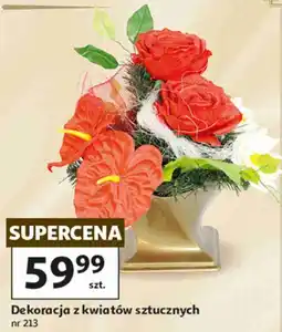 Auchan Dekoracja z kwiatów sztucznych nr 213 oferta