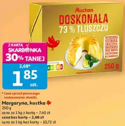 Auchan Margaryna, kostka Doskonała 73% tłuszczu Auchan oferta