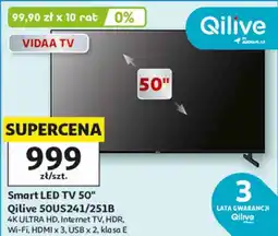 Auchan Smart LED TV 50 Qilive 50US241/251B oferta