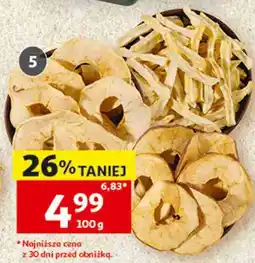 Auchan Chipsy lub frytki z jabłek oferta