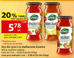 Auchan Sos do ryżu lub makaronu Łowicz oferta