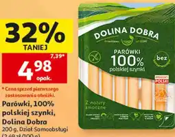 Auchan Parówki, 100% polskiej szynki, Dolina Dobra oferta