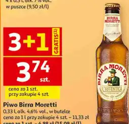 Auchan Piwo Birra Moretti oferta