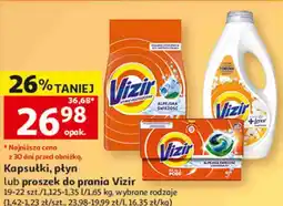Auchan Vizir Kapsułki, płyn lub proszek do prania oferta
