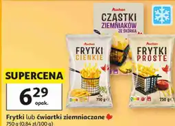 Auchan Frytki lub ćwiartki ziemniaczane Auchan oferta