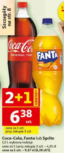 Auchan Napoje gazowane Coca-Cola, Fanta lub Sprite oferta