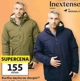 Auchan Kurtka męska na sherpie Inextenso oferta