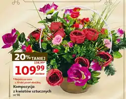 Auchan Kompozycja z kwiatów sztucznych nr 98 oferta