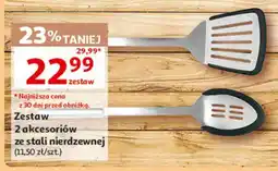 Auchan Zestaw 2 akcesoriów ze stali nierdzewnej oferta