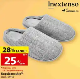 Auchan Kapcie męskie Inextenso oferta