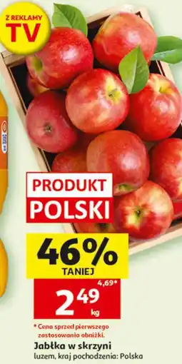 Auchan Jabłka w skrzyni luzem oferta