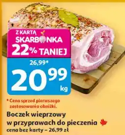 Auchan Boczek wieprzowy w przyprawach do pieczenia oferta