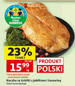 Auchan Kaczka ze ściółki z jabłkiem i żurawiną oferta