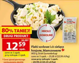 Auchan Flaki wołowe lub cielęce krojone, blanszowane Auchan oferta