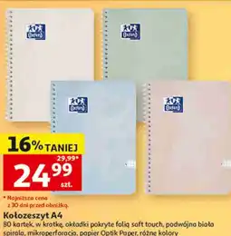 Auchan Kołozeszyt A4 Oxford oferta