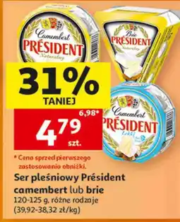 Auchan Ser pleśniowy Président camembert lub brie oferta