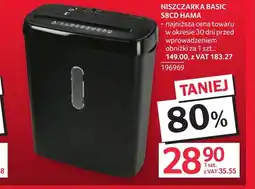 Selgros Niszczarka Hama oferta