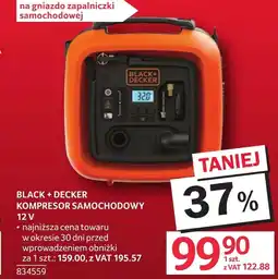 Selgros Kompresor samochodowy Black+Decker oferta