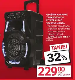 Selgros Głośnik Manta oferta