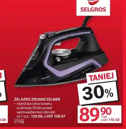Selgros Żelazko Zelmer oferta
