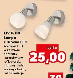 Kaufland Lampa sufitowa LED Liv & Bo oferta