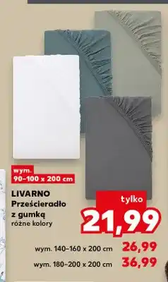 Kaufland Prześcieradło z gumką Livarno 140-160x200 cm oferta
