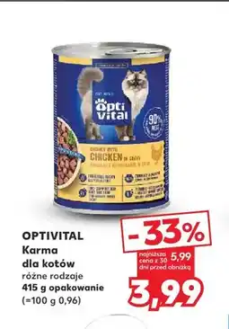 Kaufland Karma dla kotów Optivital oferta