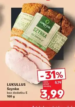 Kaufland Szynka bez dodatku E Lukullus oferta