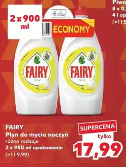 Kaufland Płyn do mycia naczyń Cytryna 2-pak Fairy oferta