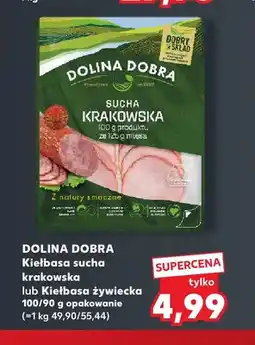 Kaufland Kiełbasa sucha krakowska Dolina Dobra oferta
