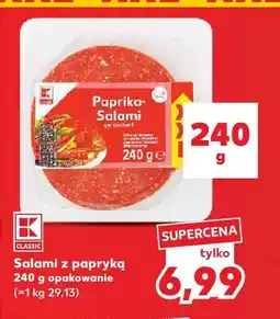 Kaufland Salami z papryką K-Classic oferta