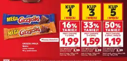 Kaufland Wafel Grześki Mega kakaowy w czekoladzie deserowej oferta