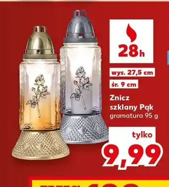 Znicz szklany Pąk