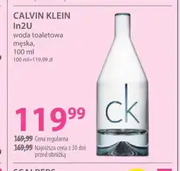 Hebe Woda toaletowa męska In2U Calvin Klein oferta