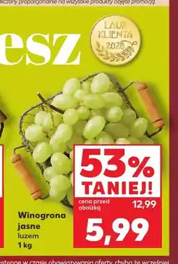 Kaufland Winogrona jasne oferta