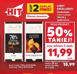 Kaufland Czekolada 70% Cocoa Lindt Excellence oferta