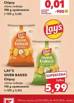 Kaufland Chipsy Lay's Oven Baked jogurt z ziołami oferta