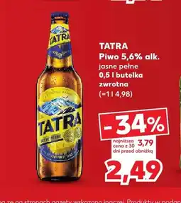 Kaufland Piwo Tatra 5,6% oferta